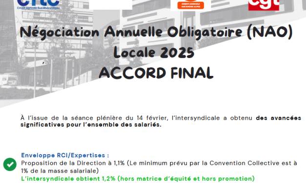 Accord NAO signé