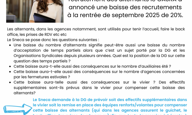 Alternants ça va coincer !