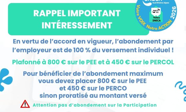 Abondement Intéressement